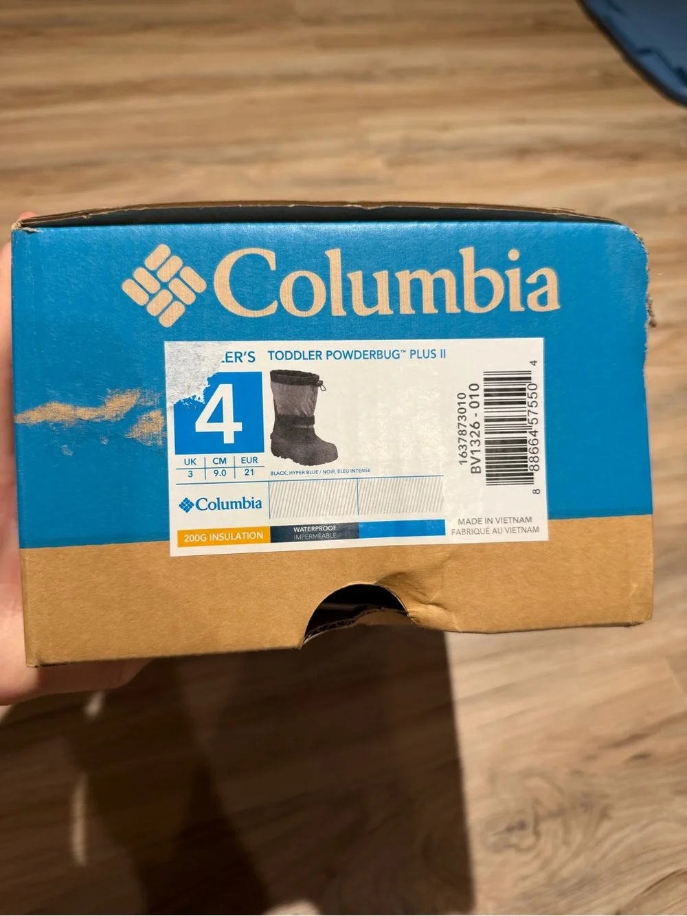 Columbia Powderbug Plus II Toddler Snow Boots Size 4 NEW